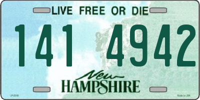 NH license plate 1414942
