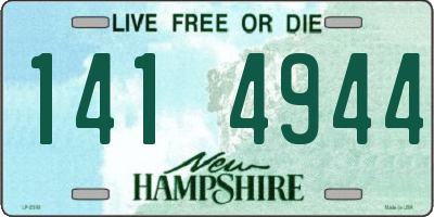NH license plate 1414944
