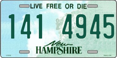 NH license plate 1414945