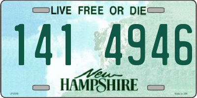 NH license plate 1414946