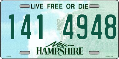 NH license plate 1414948