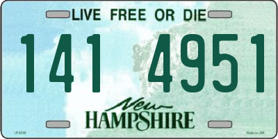 NH license plate 1414951