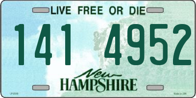 NH license plate 1414952