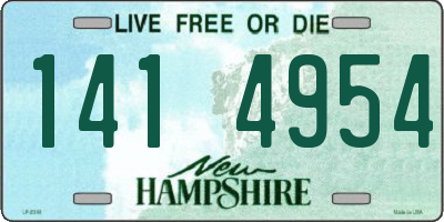 NH license plate 1414954