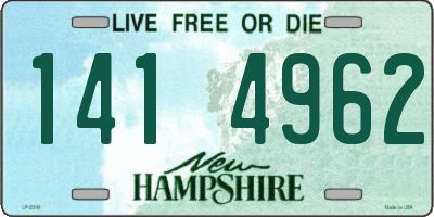 NH license plate 1414962