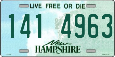 NH license plate 1414963