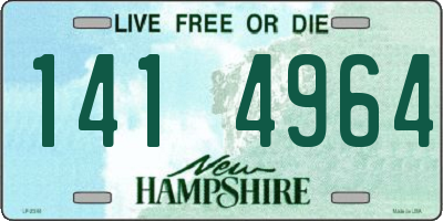 NH license plate 1414964
