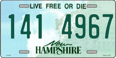 NH license plate 1414967