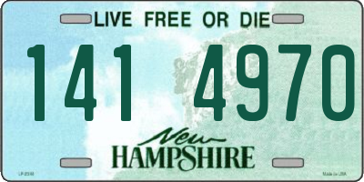 NH license plate 1414970