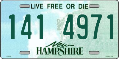 NH license plate 1414971