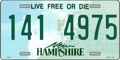 NH license plate 1414975