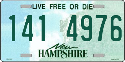 NH license plate 1414976