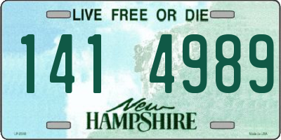 NH license plate 1414989