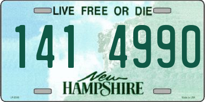 NH license plate 1414990