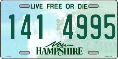 NH license plate 1414995