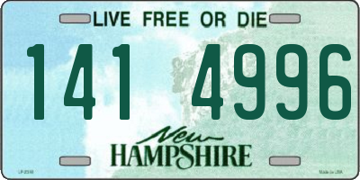 NH license plate 1414996