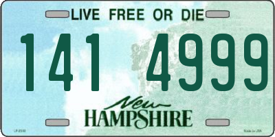 NH license plate 1414999