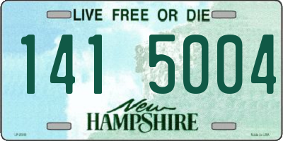 NH license plate 1415004