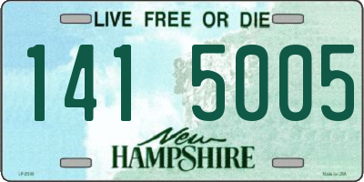 NH license plate 1415005