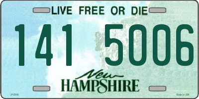 NH license plate 1415006