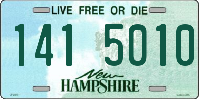 NH license plate 1415010