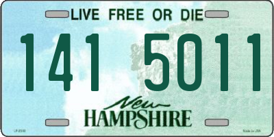 NH license plate 1415011