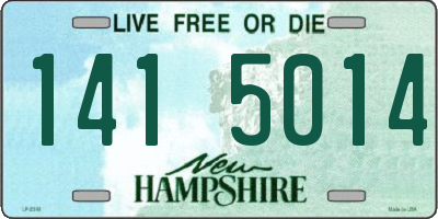 NH license plate 1415014