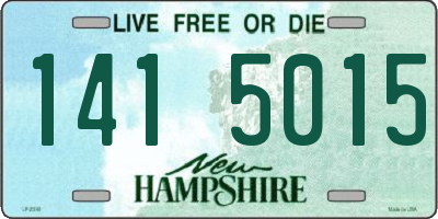 NH license plate 1415015
