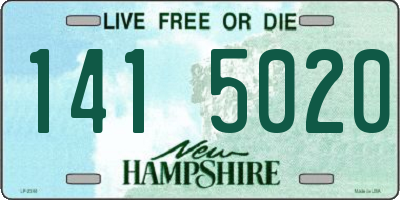 NH license plate 1415020
