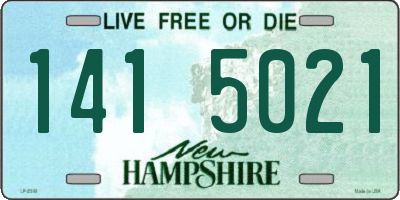NH license plate 1415021