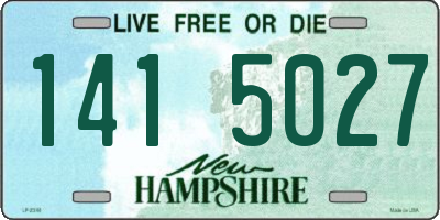 NH license plate 1415027