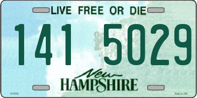 NH license plate 1415029