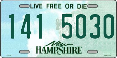 NH license plate 1415030