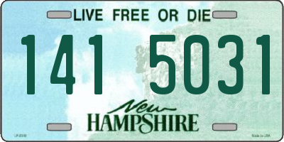 NH license plate 1415031