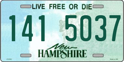 NH license plate 1415037
