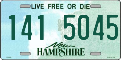 NH license plate 1415045