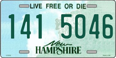 NH license plate 1415046