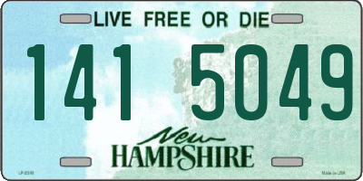 NH license plate 1415049