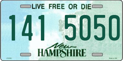 NH license plate 1415050
