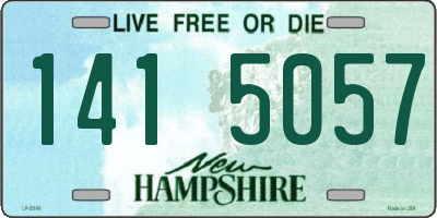 NH license plate 1415057