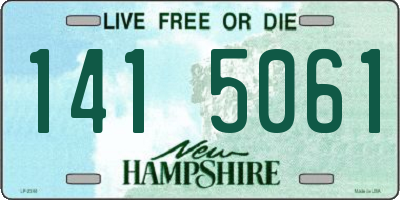 NH license plate 1415061