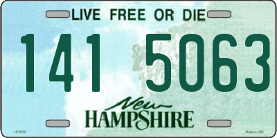 NH license plate 1415063