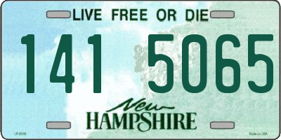 NH license plate 1415065