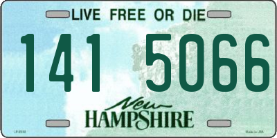 NH license plate 1415066