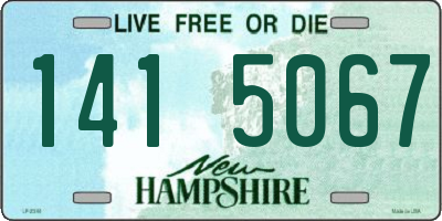 NH license plate 1415067