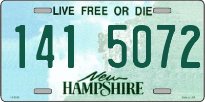 NH license plate 1415072