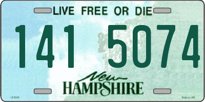 NH license plate 1415074