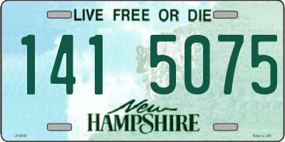 NH license plate 1415075