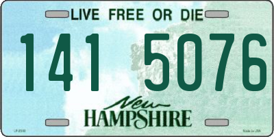 NH license plate 1415076