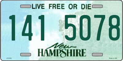 NH license plate 1415078
